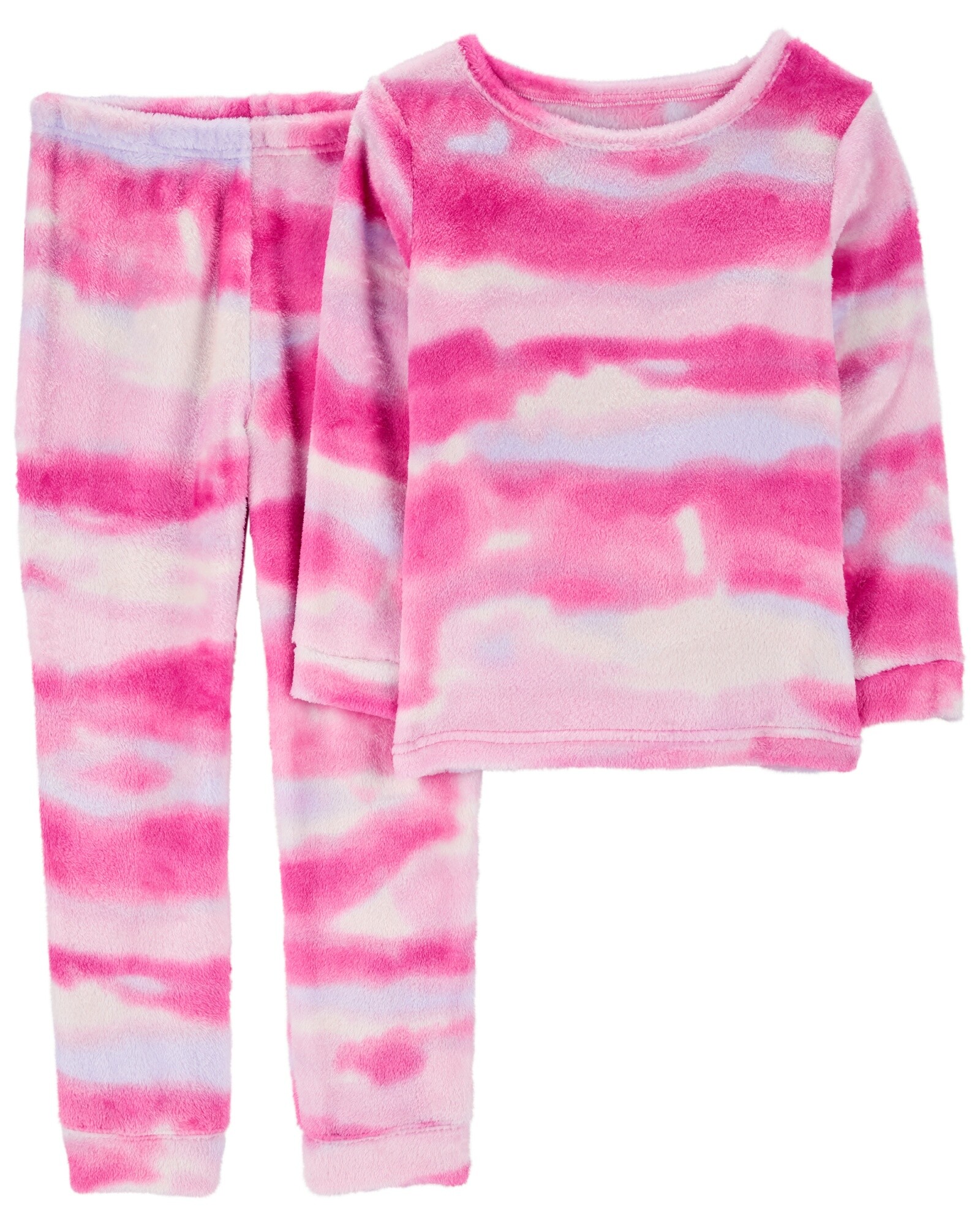 Pijama dos piezas de micropolar, diseño tie-dye Sin color