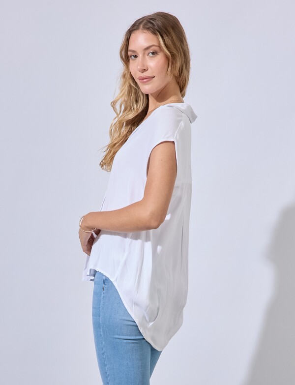 Blusa Escote V BLANCO