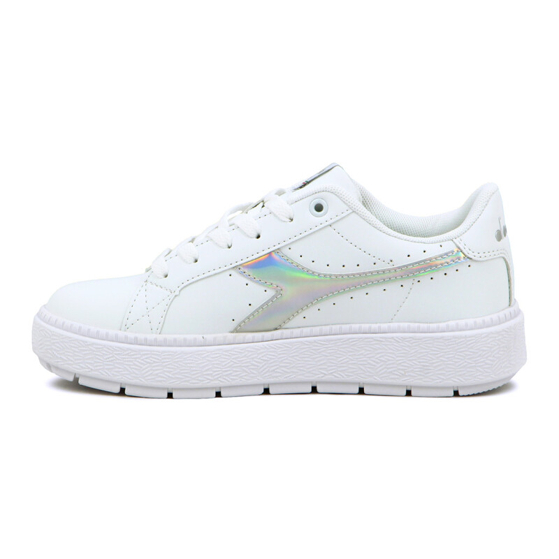 Championes Casuales Mujer Diadora Rocket Blanco-Plata
