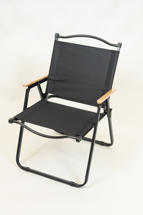 Silla Playa Plegable Alta Negro
