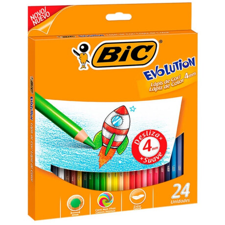 LAPICES DE COLORES EVOLUTION BIC 4 MM 24 UNID SURTIDOS LAPICES DE COLORES EVOLUTION BIC 4 MM 24 UNID SURTIDOS