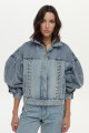 Campera Rave Celeste
