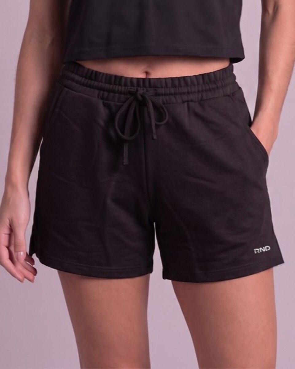 Short de Moletón. - Negro 