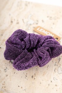 Scrunchie Lurex Bordeaux