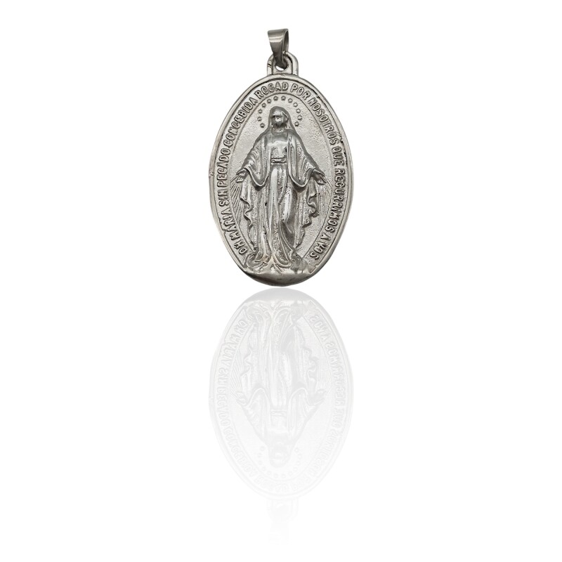 Dije Virgen Milagrosa-Plata 925-Sin piedra-CP3081 Sinpiedra