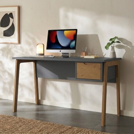 Escritorio Linea Veneza Grafito/Miel