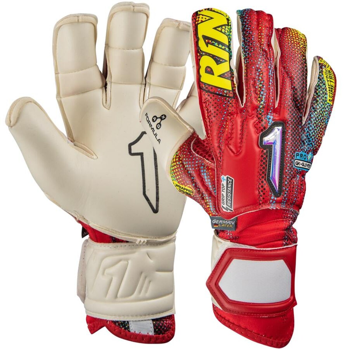 Guante Golero Rinat Asimetrik Stellar Pro Ad. Rojo - Blanco - S/C 