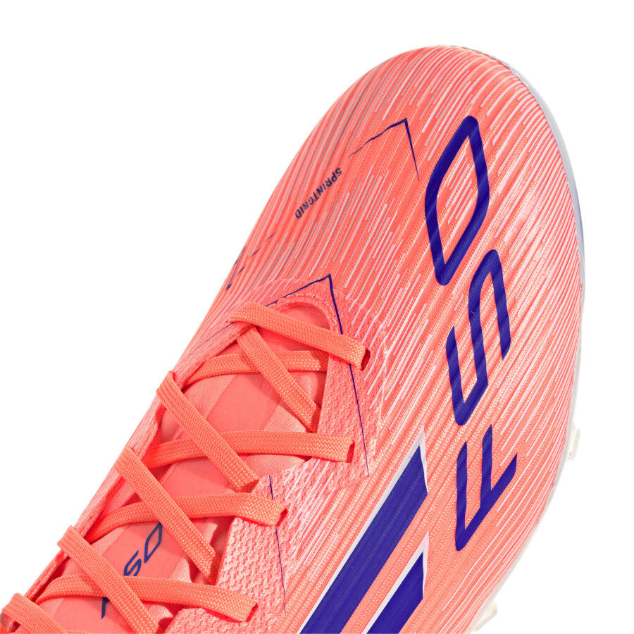 Championes de Fútbol 11 Hombre Adidas F50 League Fg Anaranjado - Azul