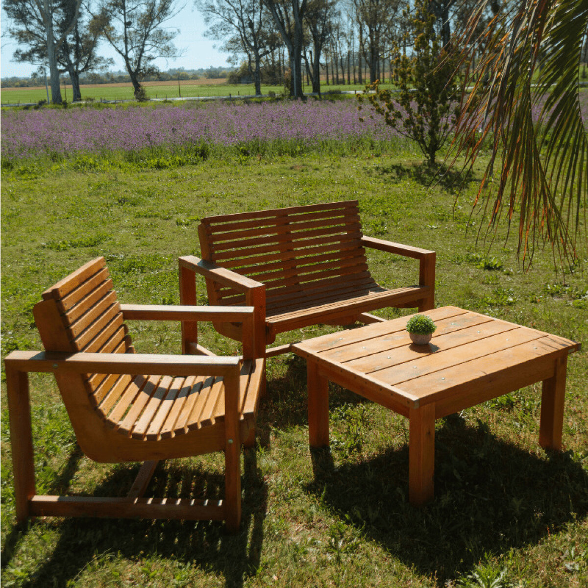 Juego de Exterior Sillón Curvo 