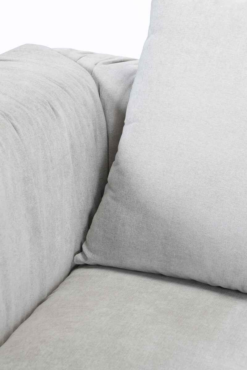 CORSO SOFA CORSO CHAISE DER 266X105X80CM (2PIEZAS) TELA GRIS CLARO