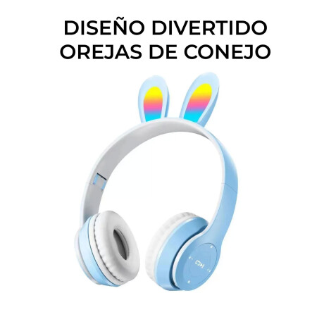 Auricular Conejo BT Vincha Reducción Ruido Inteligente Rosa