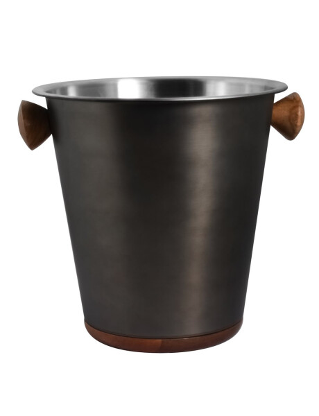 CHAMPAGNERA DETALLE MADERA EXT. NEGRO MATE D21CM CHAMPAGNERA DETALLE MADERA EXT. NEGRO MATE D21CM