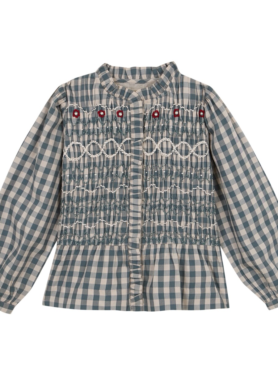 Camisa De Cuadros Con Smo Petroleo