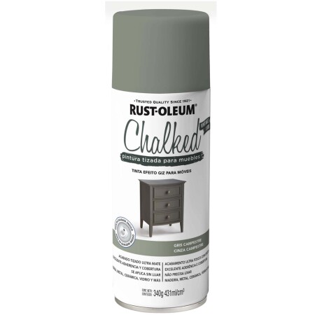 Chalked Pintura Tizada en Aerosol 340gr Gris Campestre