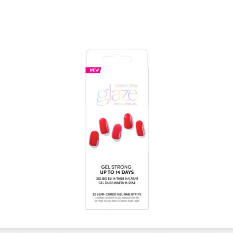 Uñas Stickers Glaze En Gel Parisian Red