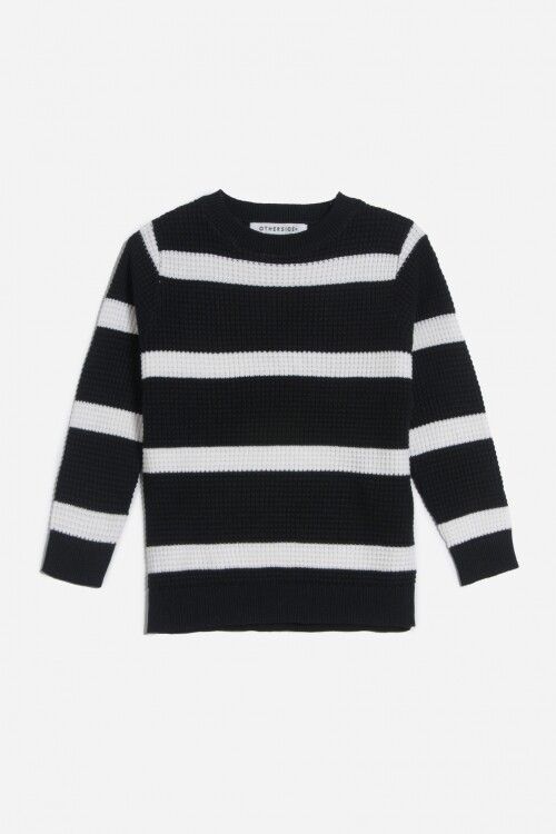 Sweater cuello redondo NEGRO