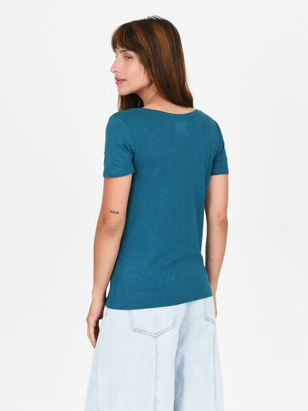 REMERA LUA V AZUL
