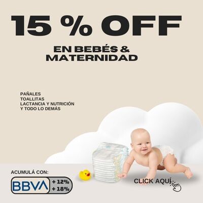 Bebés y Maternidad 15% Off