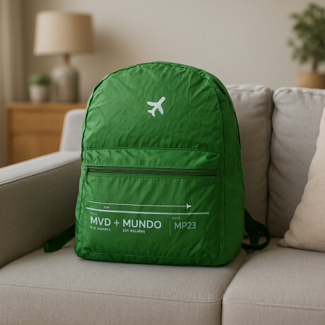 Mochila plegable para viajar Verde