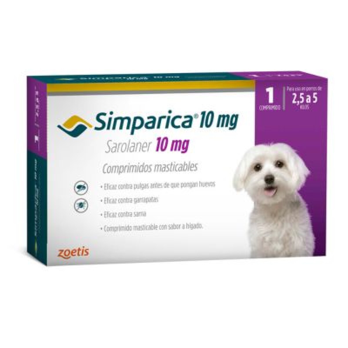 Simparica 2,5 a 5 kg 1 Comp. 