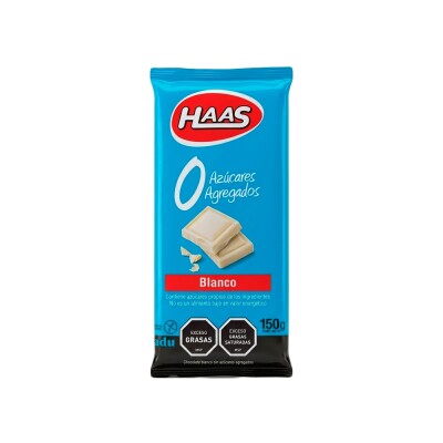 Chocolate Blanco 0% Azúcar 150g Haas Choco Blanco 0% 150g Haas
