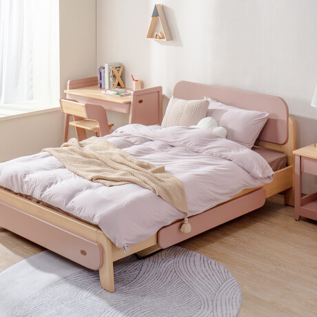 CAMA INFANTIL BARBA AZUL Rosa - 1 PLAZA