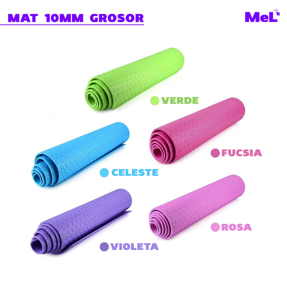 Colchoneta De Yoga 10mm violeta