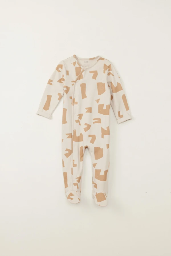 Enterito pijama algodón Beige