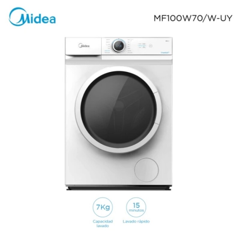 Lavarropas Midea Carga Frontal 7 Kg Blanco Lavarropas Midea Carga Frontal 7 Kg Blanco