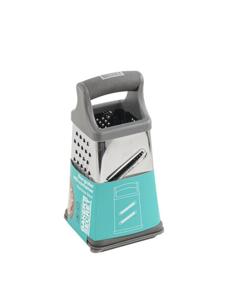 RALLADOR 4 CARAS C/CONTENEDOR 11x11x17CM GRIS/ROJO RALLADOR 4 CARAS C/CONTENEDOR 11x11x17CM GRIS/ROJO