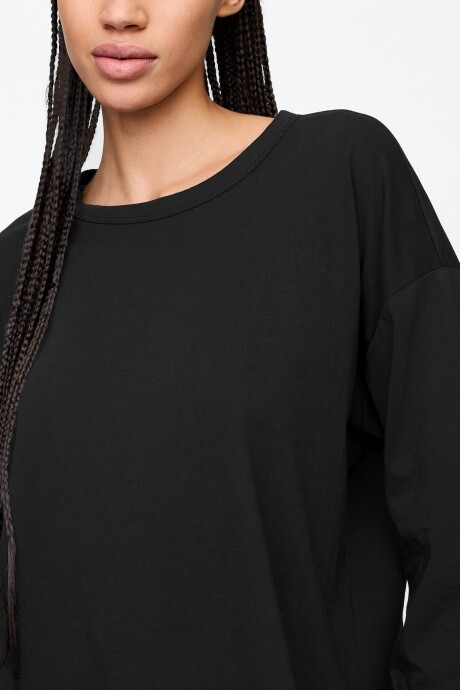 Remera Manga Larga Mujer True Black V2