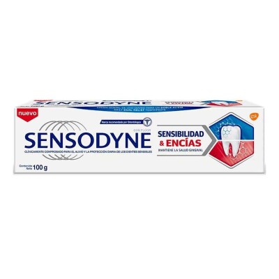 Crema Dental Sensodyne Sensibilidad & Encías 100 GR Crema Dental Sensodyne Sensibilidad & Encías 100 GR