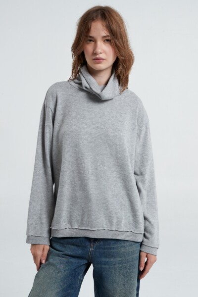 BEYOND HEATHERED COZY TUNIC Gris