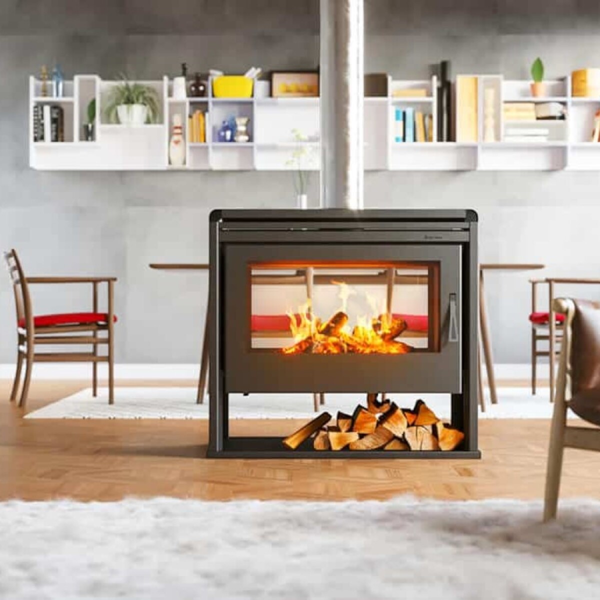 Calefactor Rapsodia 492 Doble Frente Eko Varmo 