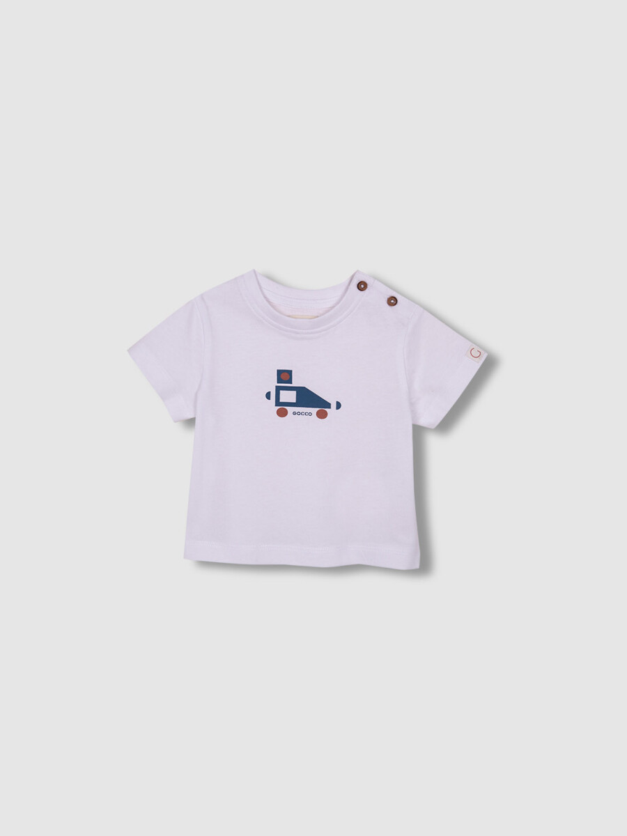 Camiseta Estampada Blanco