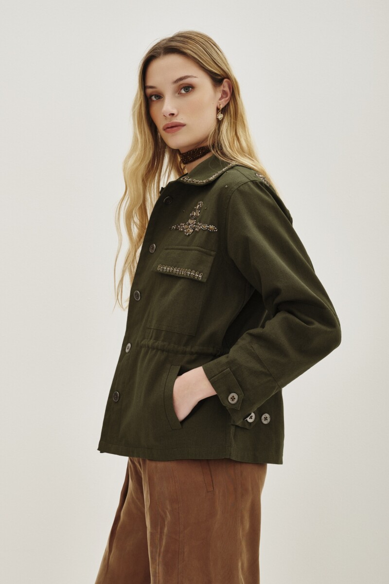 Campera Stone Iris Verde