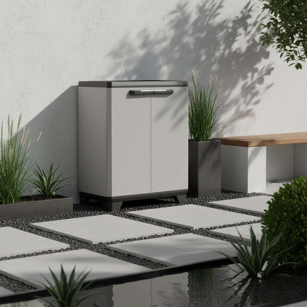 ARMARIO BASE - POLIPROPILENO GRIS PLANET 