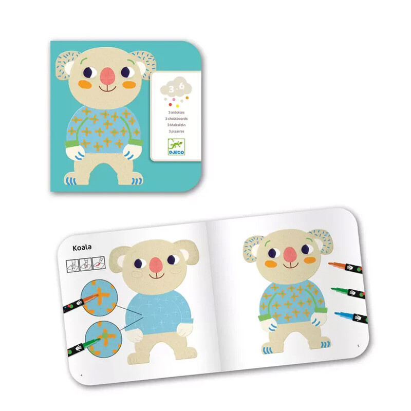 Dibujos para colorear animales encantadores Djeco Dibujos para colorear animales encantadores Djeco