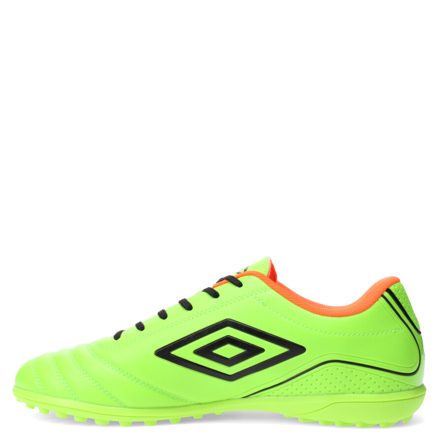 Championes de Hombre Umbro Futbol 5 Classico III TF Verde - Negro - Anaranjado