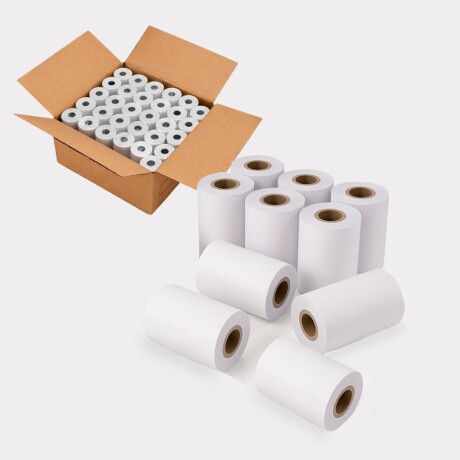 Rollo Térmico 57X40MM - Caja X 10- el Más Economico para Pos 001