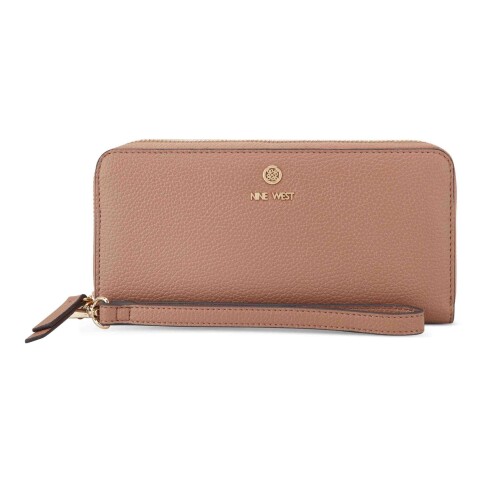 Small Leather Good Lockup 9 Slg Zip Arnd Wrst Wlt Clay
