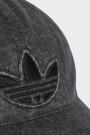 GORRA DE DENIM LAVADO Negro