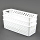 Set x3 Cesto organizador Quadratta calado P BLANCO