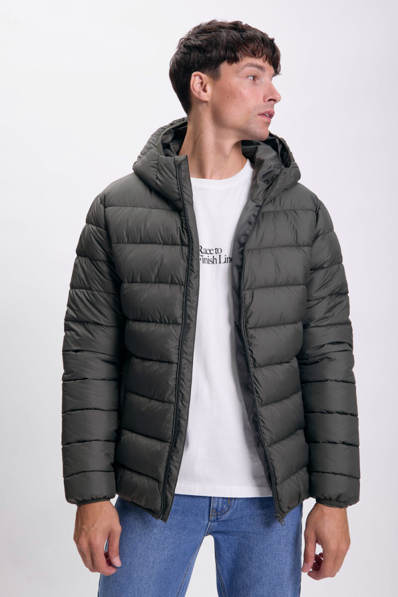 Campera capitoneada - Verde 