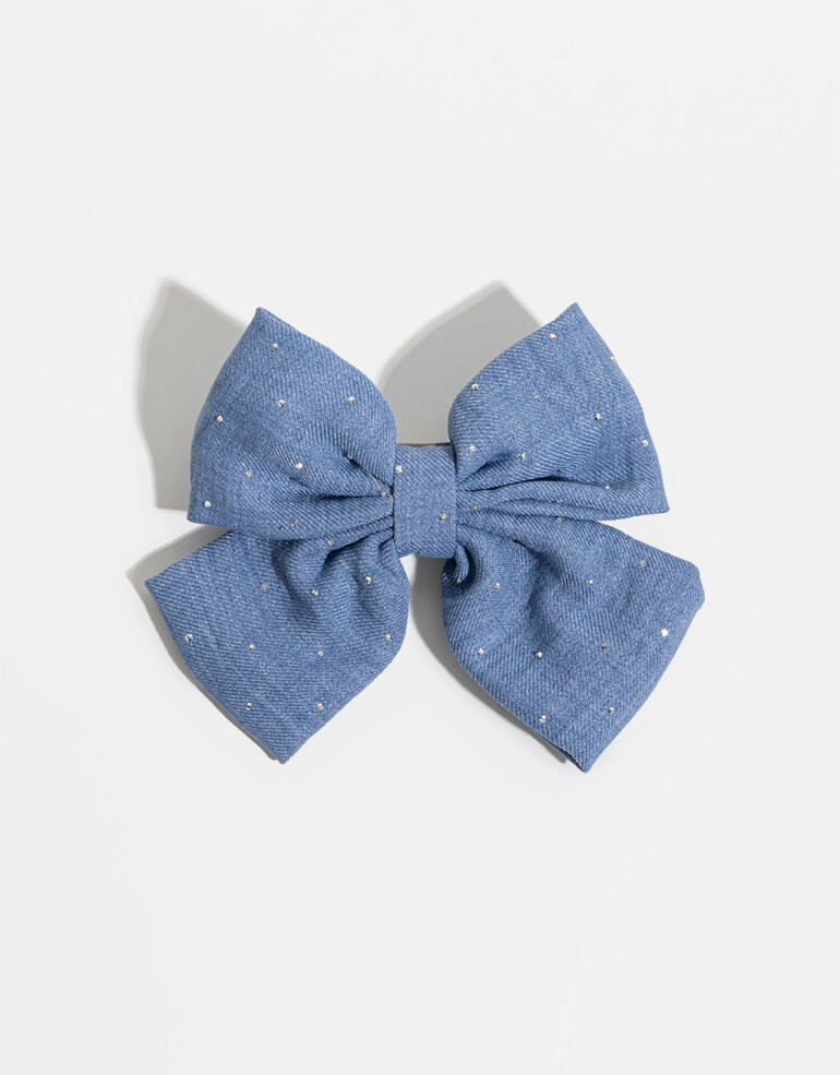 Hebillas Francesas Moño Hebilla Con Moño Denim - Azul Celeste