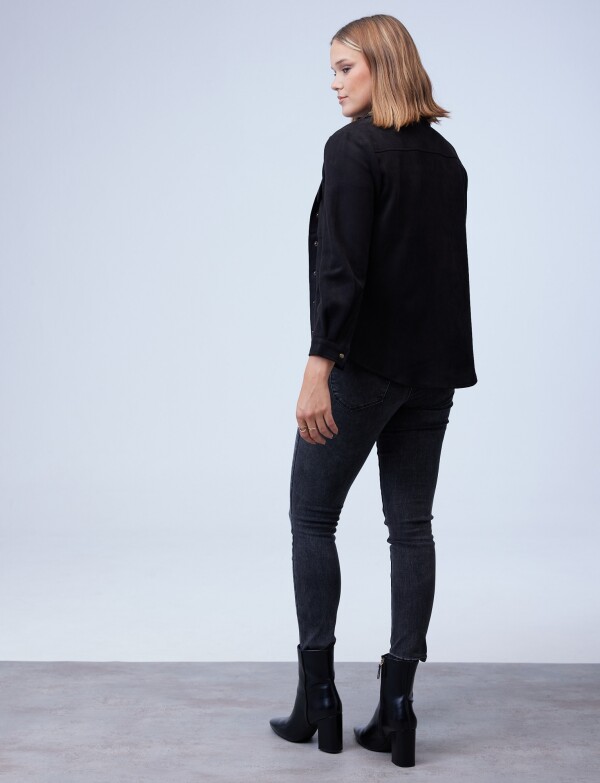 Sobrecamisa Suede NEGRO