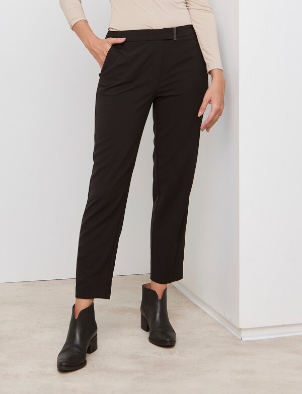 Pantalon Pull On Hebilla NEGRO