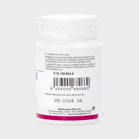 Triptófano con Magnesio + Vitamina B6 - 3un. 20% off Triptófano con Magnesio + Vitamina B6 - 3un. 20% off