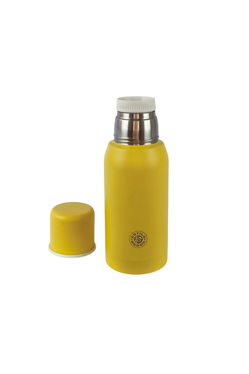 Termo acero color 750 ml Amarillo