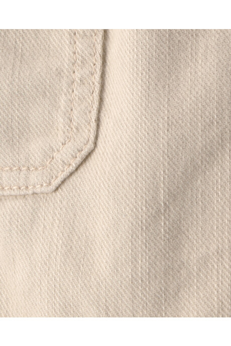 Short de sarga, beige, con cordón Short de sarga, beige, con cordón